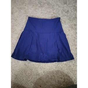 Lands' End Tummy Control Ultra High Waisted Swim Skirt Bottoms Size 16 Blue